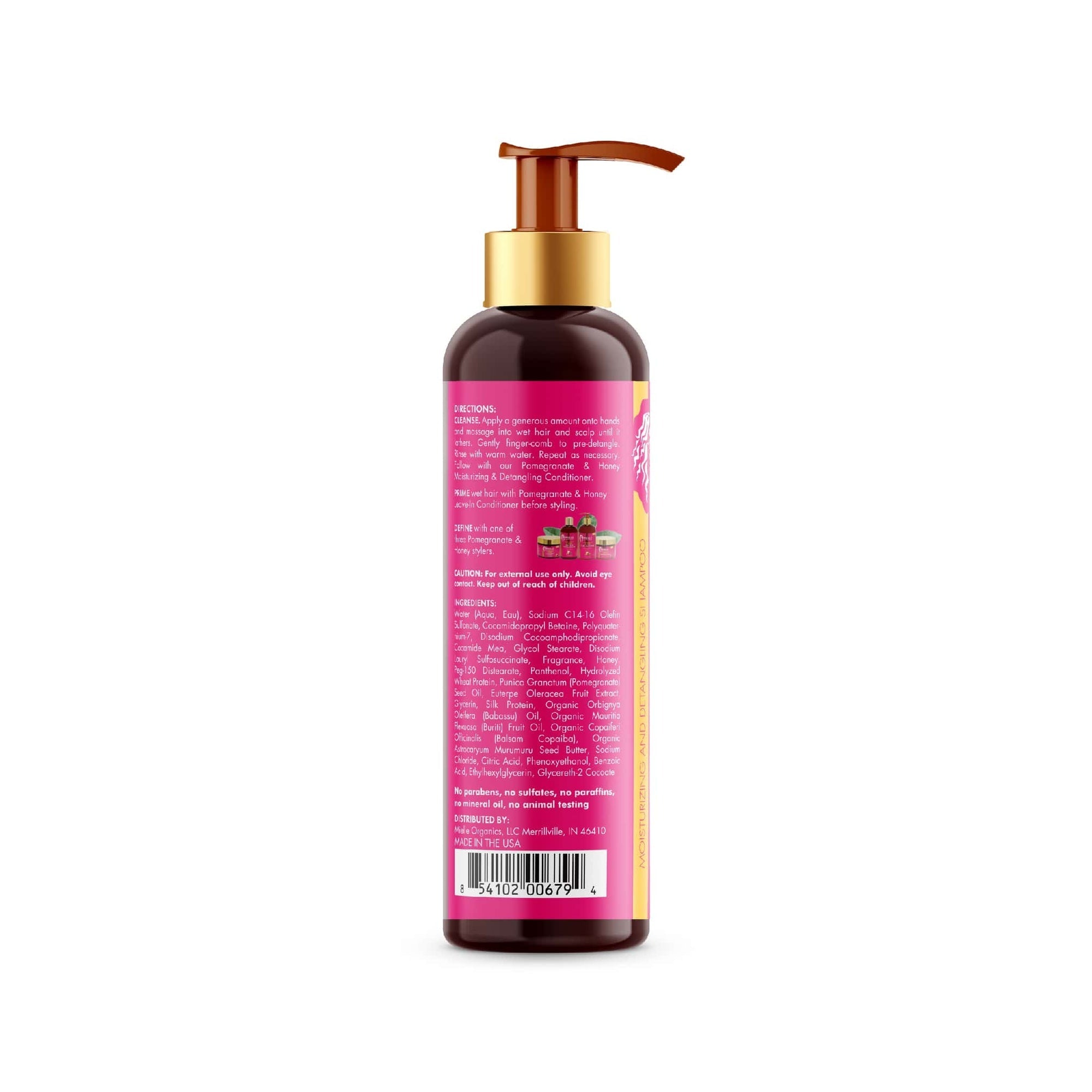 MIELLE POMEGRANATE & HONEY SHAMPOO 12 OZ