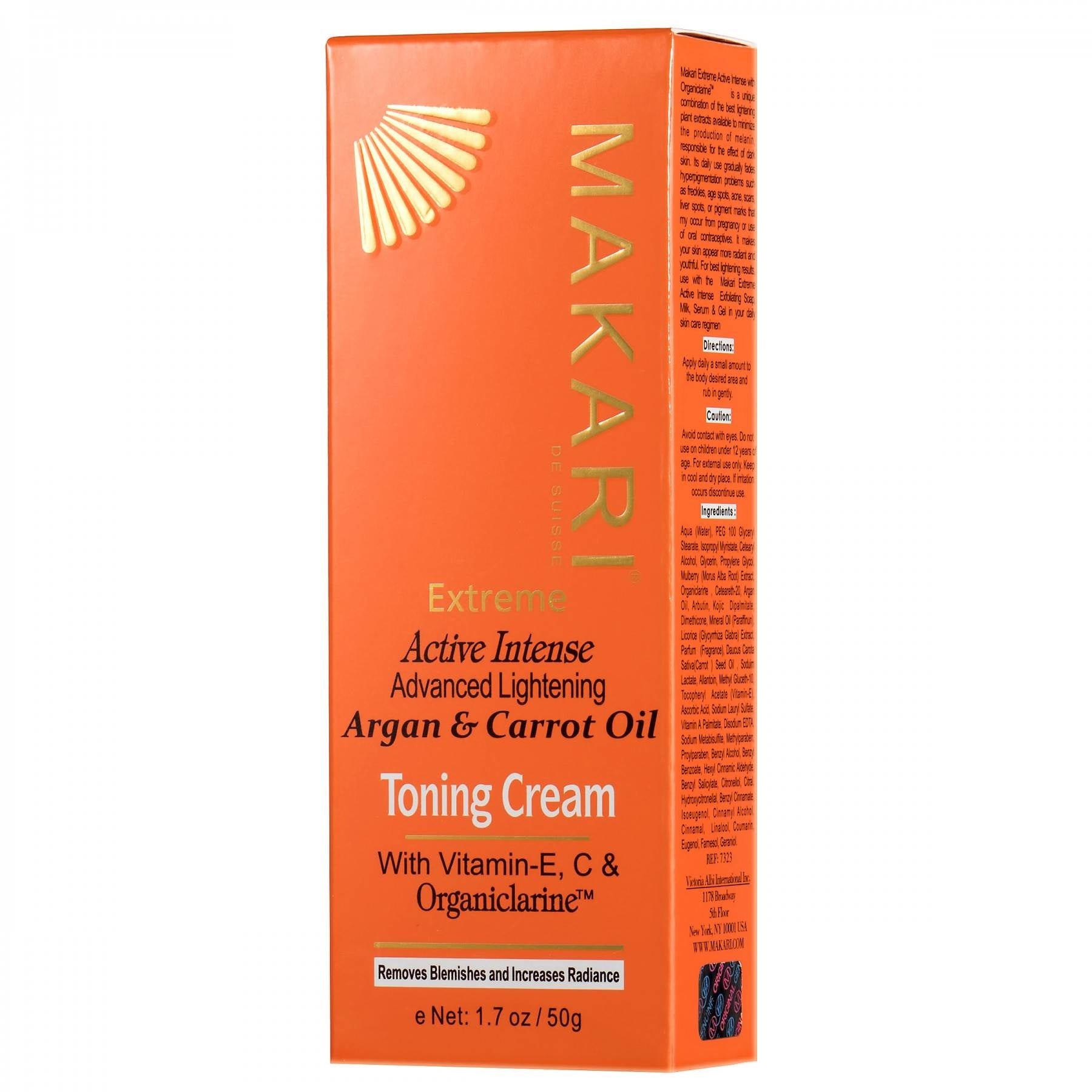 MAKARI EXTREME ARGAN & CARROT TONING CREAM 50 ML