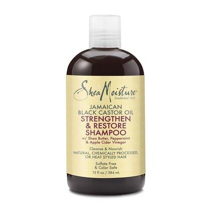 SHEA MOISTURE JAMAICAN BLACK CASTOR STRENGTHEN & RESTORE SHAMPOO 13 OZ