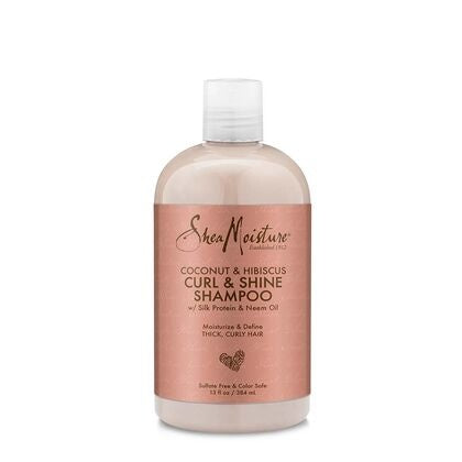 SHEA MOISTURE COCONUT & HIBISCUS CURL & SHINE SHAMPOO 13 OZ