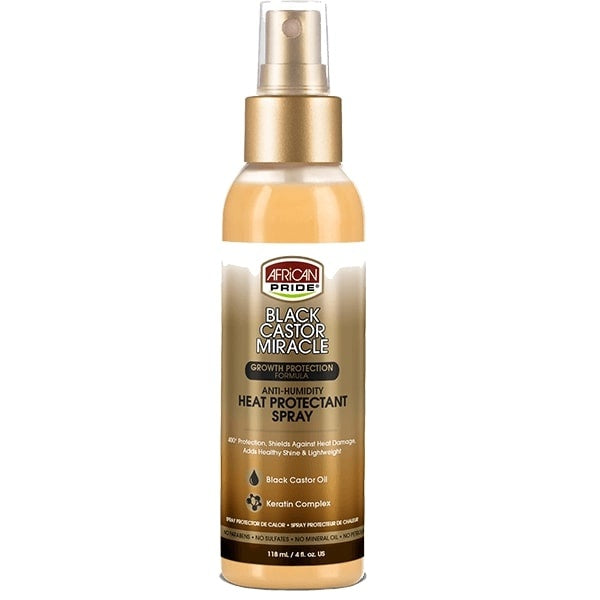 AFRICAN PRIDE SCHWARZES RIZINUSÖL-WÄRMESPRAY 4 OZ