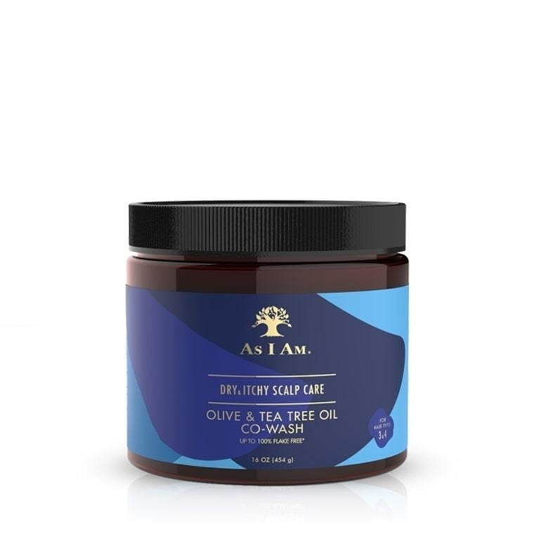AS I AM DRY & ITCHY SCALP CARE OLIVE & TEA TREE OIL CO-WASH 16 OZ