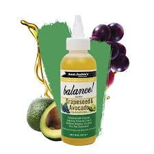 AUNT JACKIES OIL BLENDS BALANCE GRAPESEED & AVOCADO 4 OZ