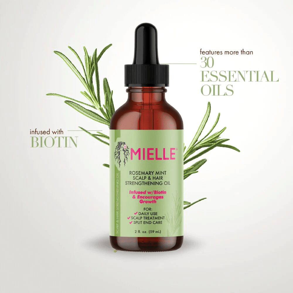 MIELLE ROSEMARY MINT SCALP & HAIR STRENGTHENING OIL 2 OZ