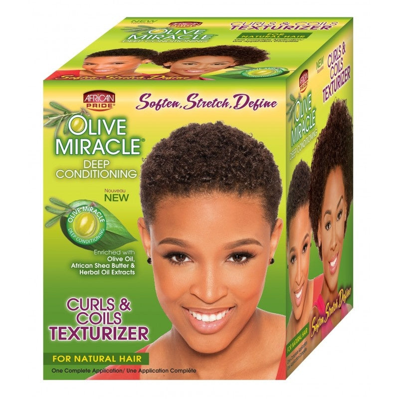 AFRICAN PRIDE OLIVE CURL &amp; COIL TEXTURISIERER-KIT