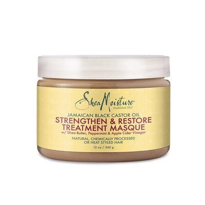 SHEA MOISTURE JAMAICAN BLACK CASTOR STRENGTHEN &amp; RESTORE TREATMENT MASQUE 12 OZ