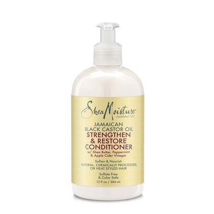 SHEA MOISTURE JAMAICAN BLACK CASTOR STRENGTHEN &amp; RESTORE RINSE OUT CONDITIONER 13 OZ