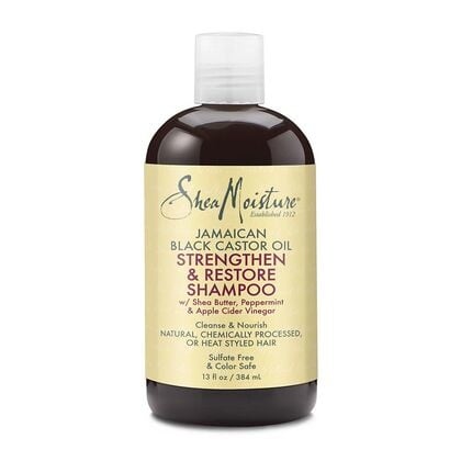 SHEA MOISTURE JAMAICAN BLACK CASTOR STRENGTHEN &amp; RESTORE SHAMPOO 13 OZ