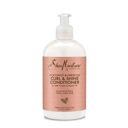 SHEA MOISTURE COCONUT &amp; HIBISCUS CURL &amp; SHINE CONDITIONER 13 OZ