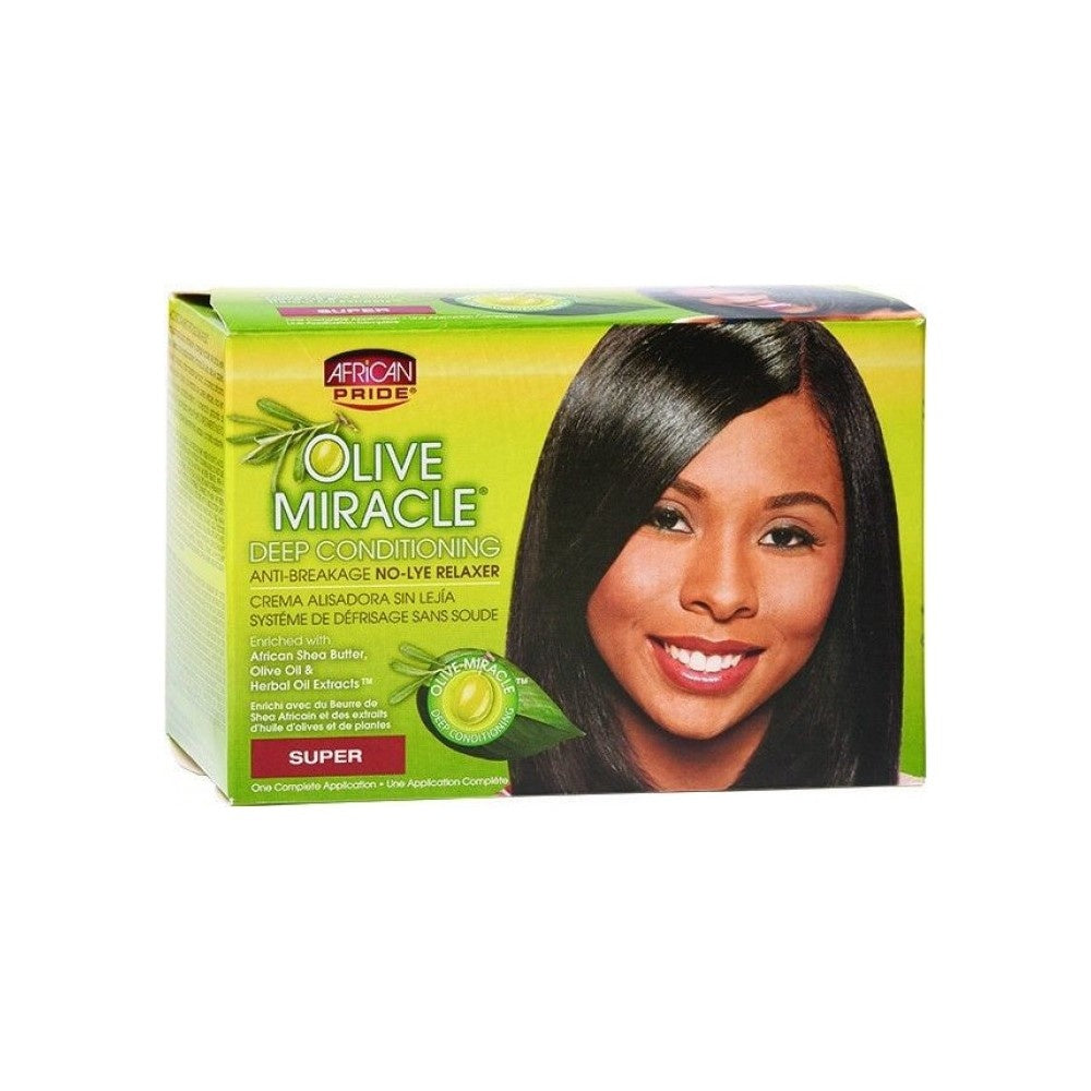 AFRICAN PRIDE OLIVE MIRCALE RELAXER-KIT SUPER