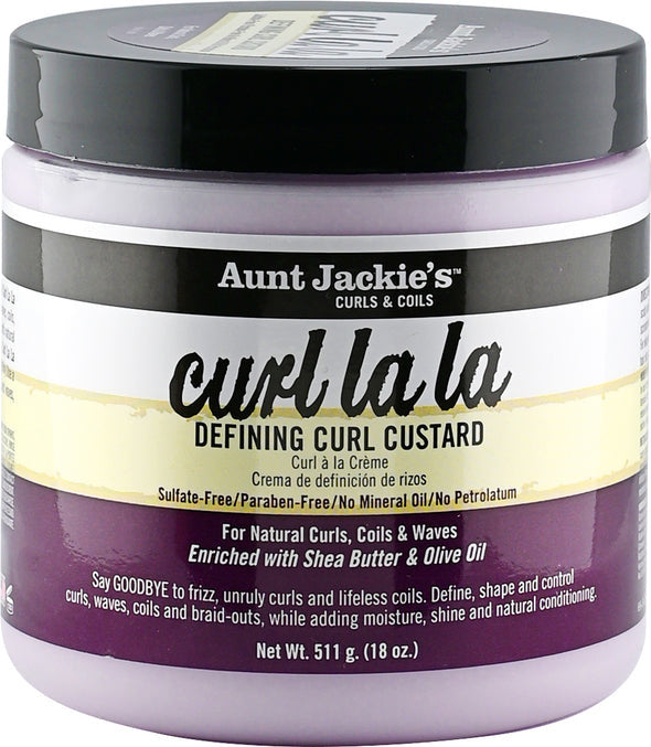 AUNT JACKIES CURL LA LA DEFINING CURLING CUSTARD 18 OZ (BONUS)