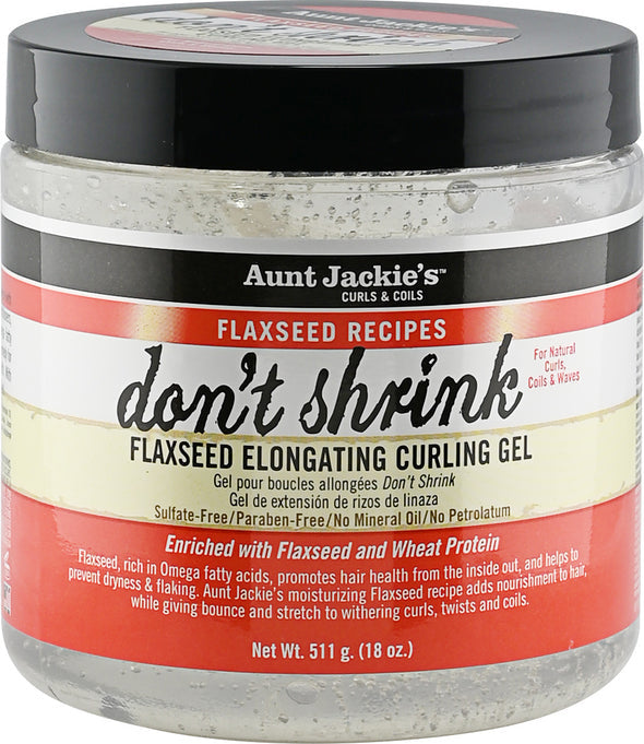 AUNT JACKIES FLAXSEED DONT SHRINK ELONGATING CURLING GEL 15 OZ