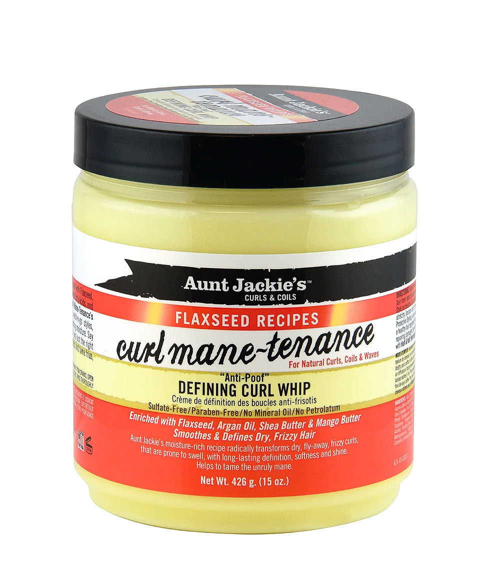 AUNT JACKIES FLAXSEED CURL MANE TENANCE CURL WHIP 15 OZ