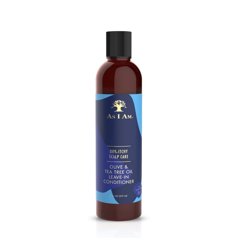 AS I AM DRY &amp; ITCH - LEAVE IN OLIVE &amp; TEA TREE 8 OZ