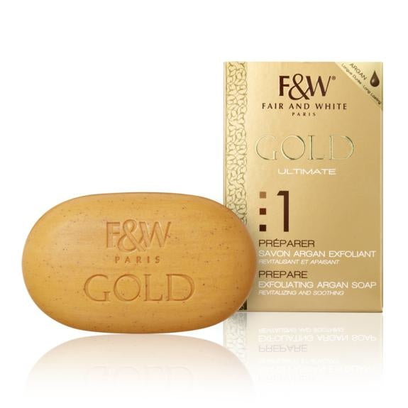 Fair &amp; White Gold (1) Exfoliating Argan Soap 200 GR