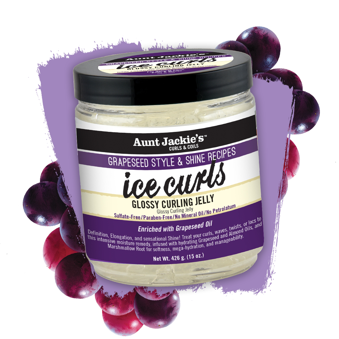 AUNT JACKIES GRAPESEED ICE CURLS GLÄNZENDES CURLING-GELEE 15 OZ 