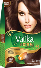 DABUR VATIKA HENNA HAIR COLOR NATURAL BROWN (4.0)