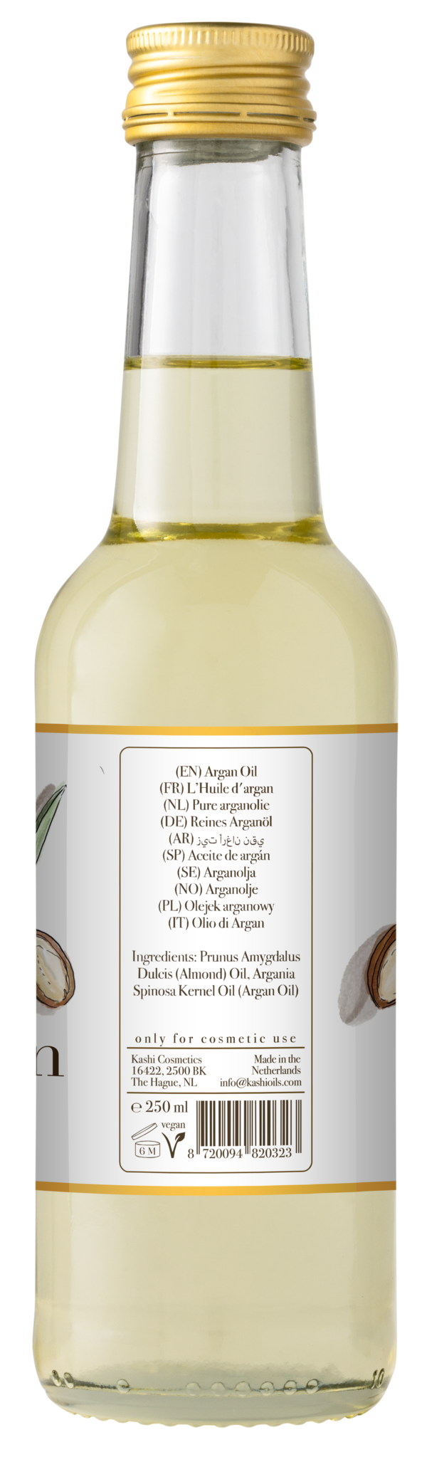 KASHI 100% NATURAL ARGAN OIL 250 ML