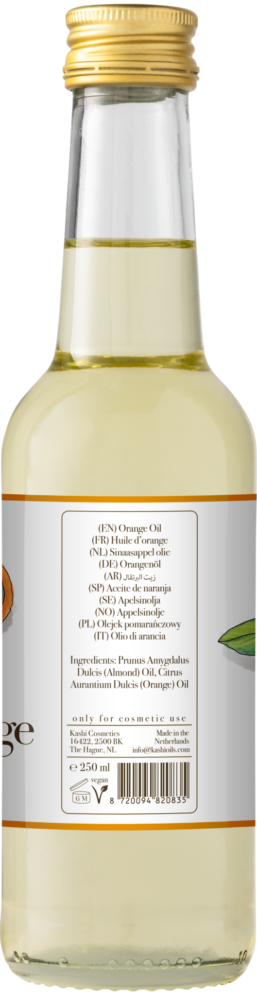 KASHI 100% NATURAL ORANGE OIL 250 ML