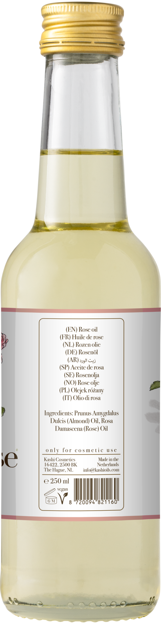 KASHI 100 % NATÜRLICHES ROSENÖL 250 ML