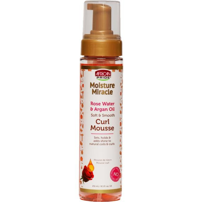 AFRICAN PRIDE MOISTURE MIRCALE CURL MOUSSE 8 OZ