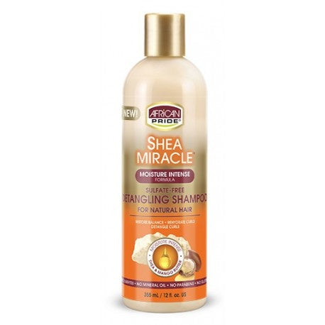 AFRICAN PRIDE SHEA BUTTER MIRACLE DETANGLING SHAMPOO 12 OZ