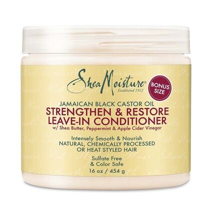 SHEA MOISTURE JAMAICAN BLACK CASTOR STRENGTHEN & RESTORE LEAVE IN CONDITIONER 16 OZ